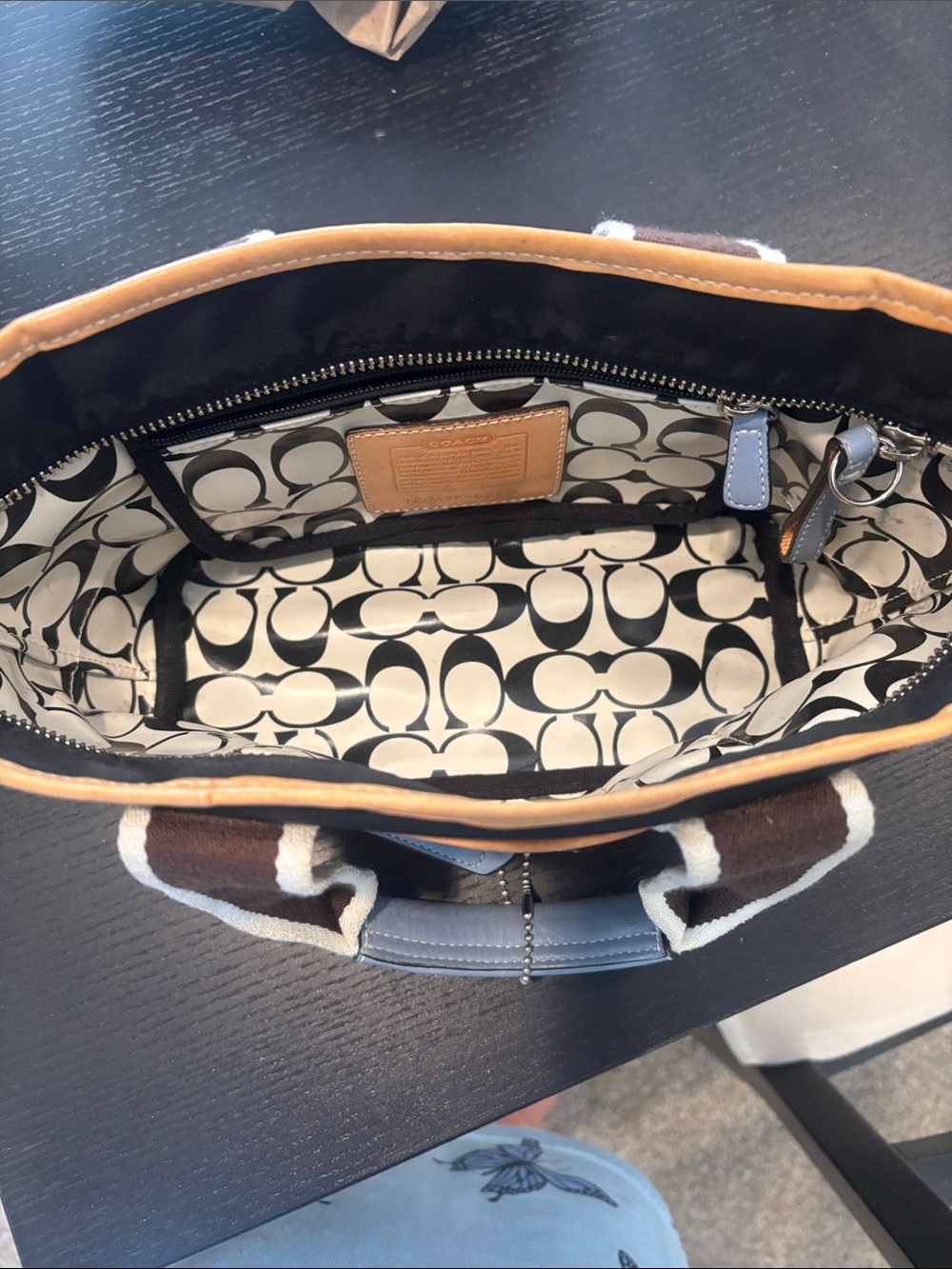 Coach Mini HamiltonTote with Daisy Hang tag - Picture 7 of 10